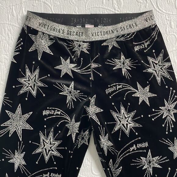 NWT Victoria’s Secret Glitter Velvet Leggings Size Small - Picture 5 of 10
